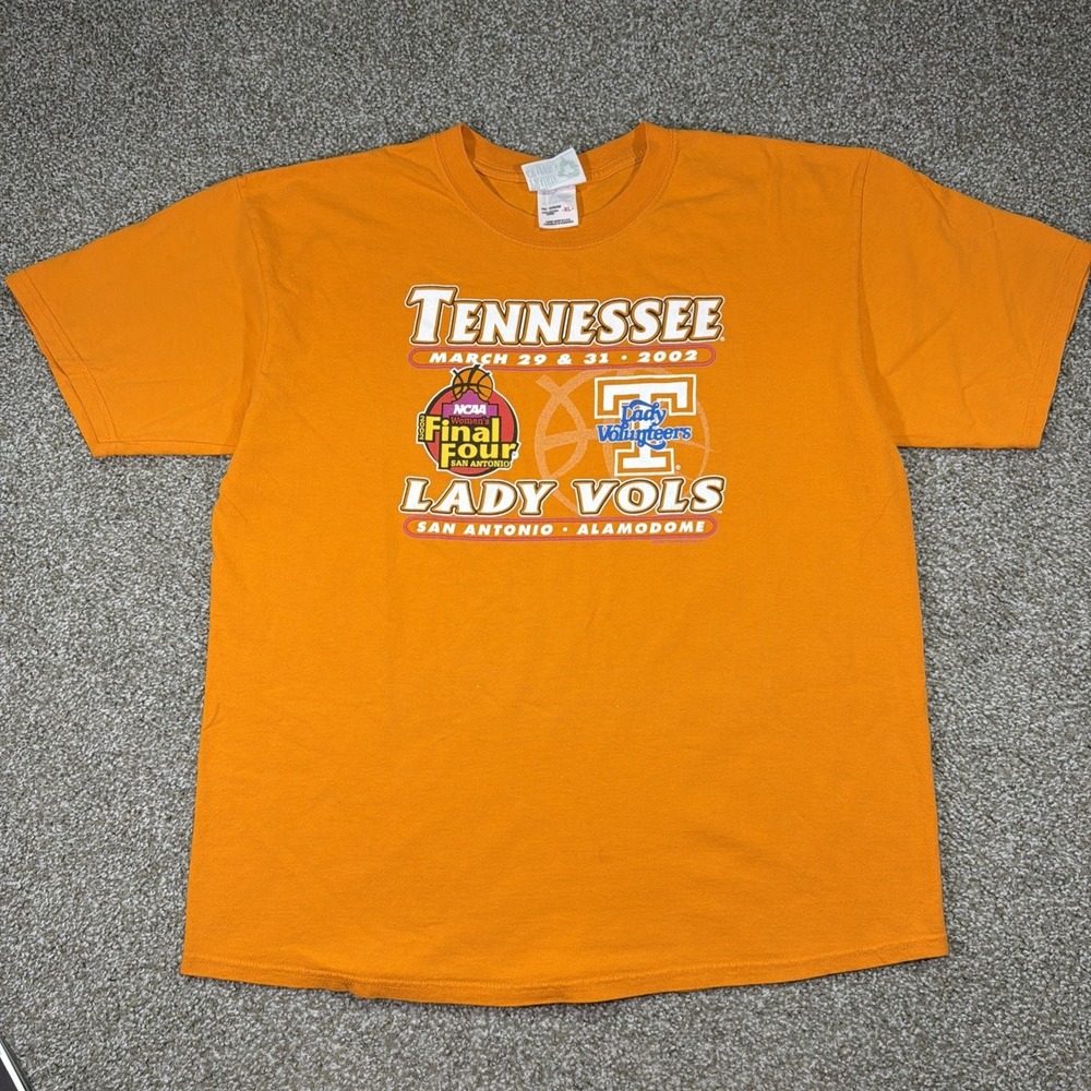 Vintage Tennessee Vols Shirt Basketball 2002 Size XL USA Made Graphic Tee